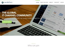Tablet Screenshot of candefero.com